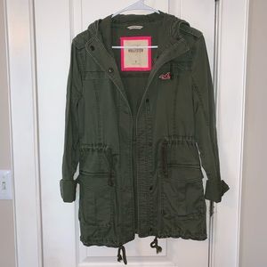 Green utility jacket